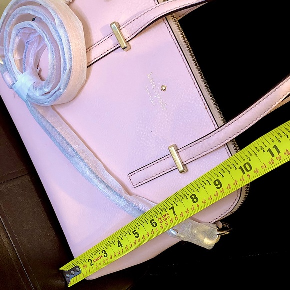 KATE SPADE Pink Cedar Street Maise Leather Top Handle Tote Crossbody NWOT - Picture 6 of 12